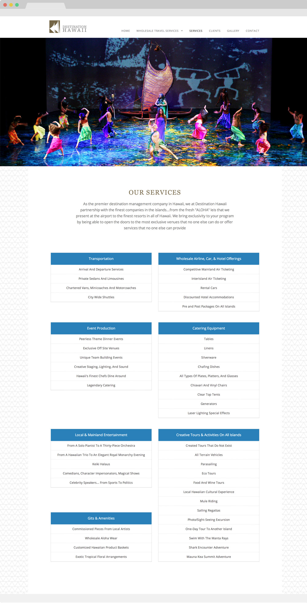 services page